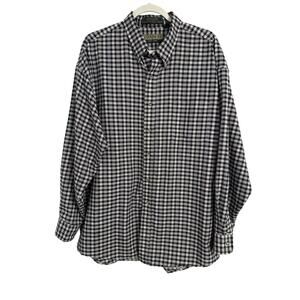 Vtg‎ Loafers By Reed St James Classic Men's XL Long Sleeve Plaid Button Up Shirt